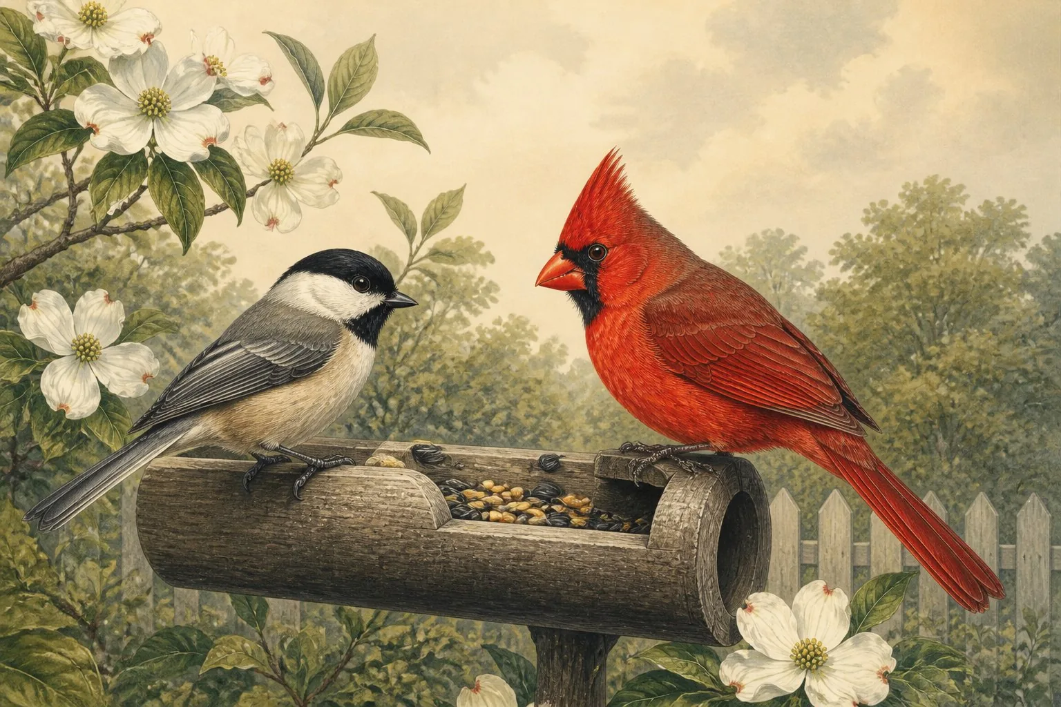 The best place for a bird feeder is closer to the window than you think