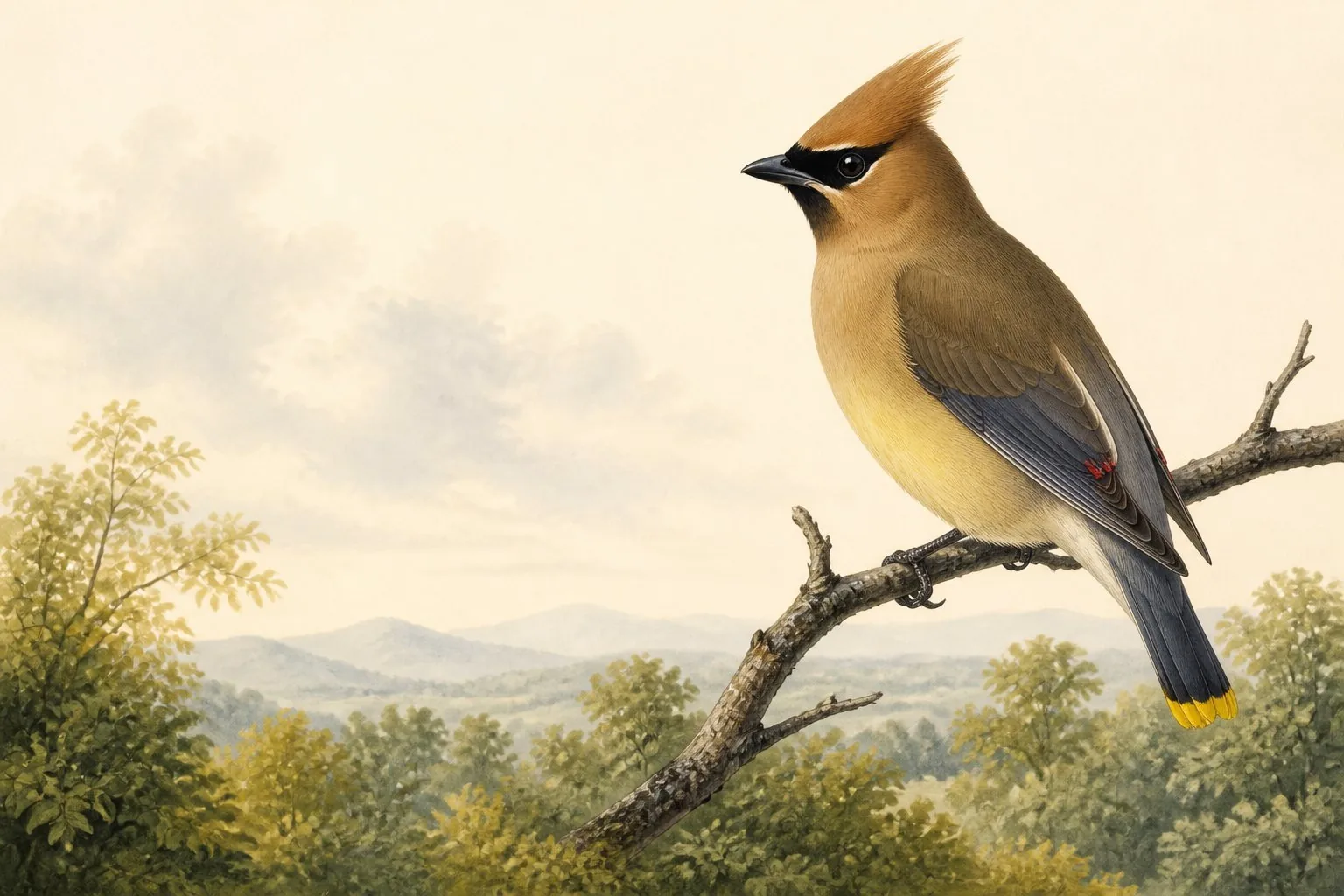 Birds that look like Cedar Waxwings (the flock test)