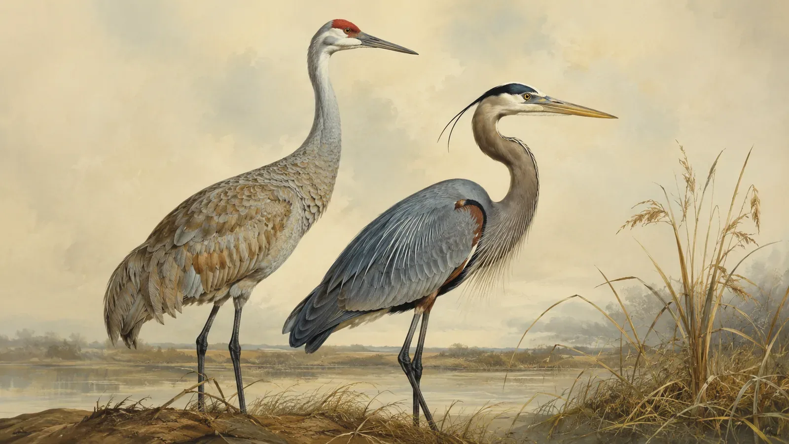 Birds that look like cranes (and the one flight tell that settles it)