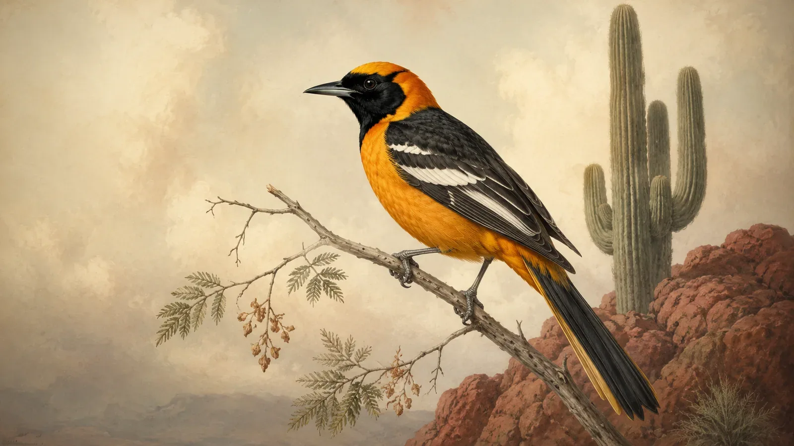 Orange Birds in Arizona