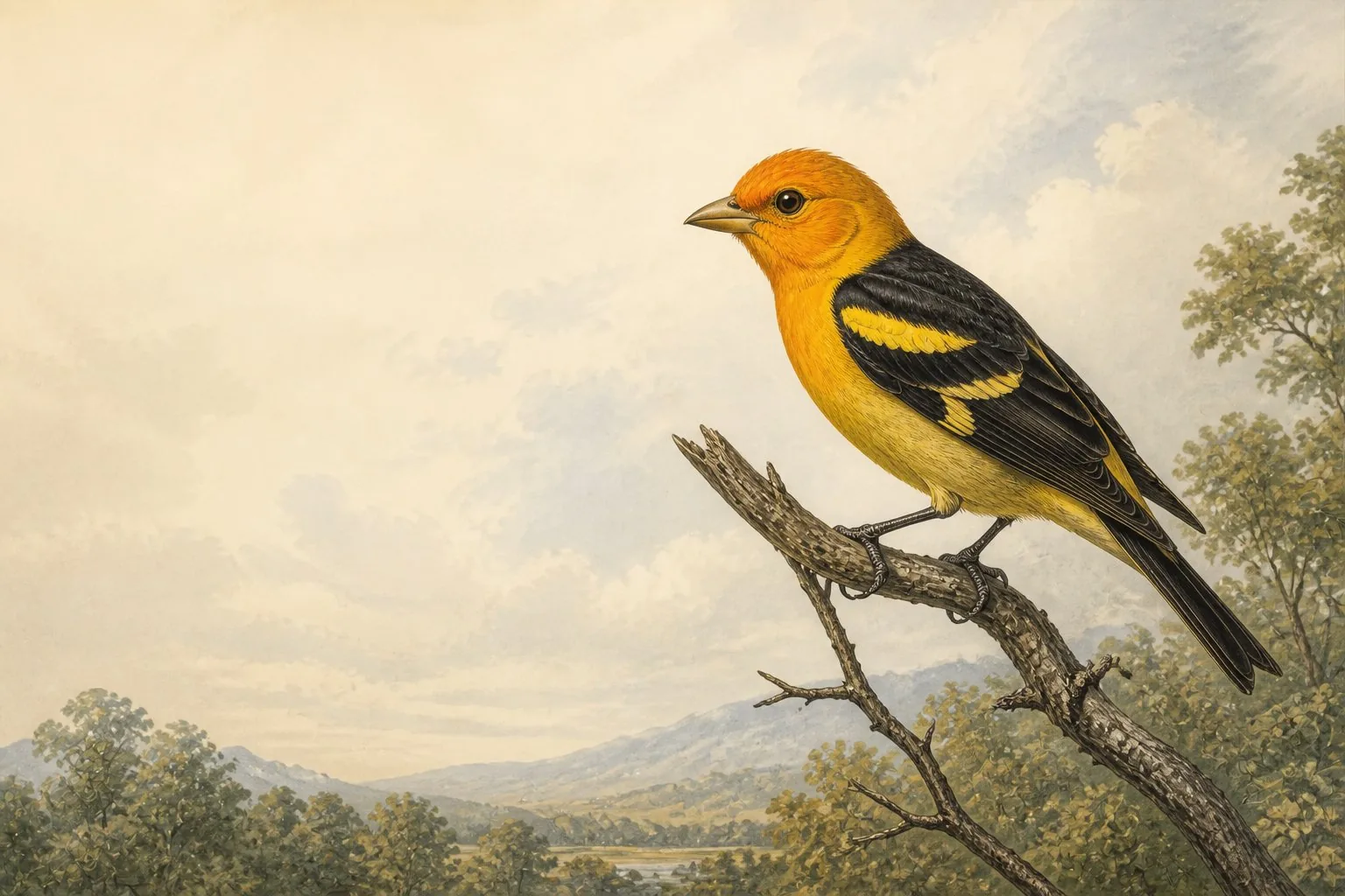 Orange Birds in Iowa