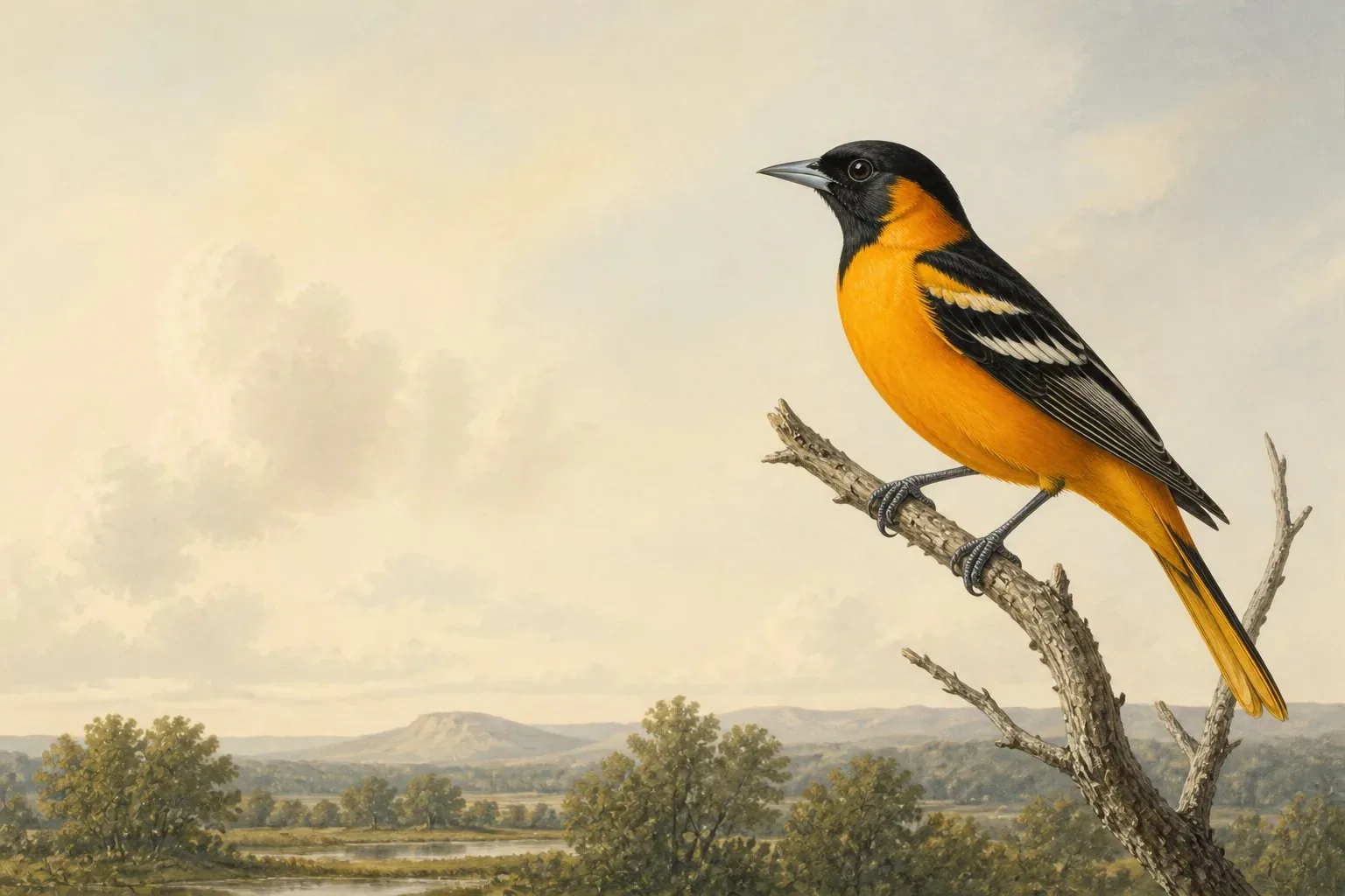 Orange birds in Louisiana