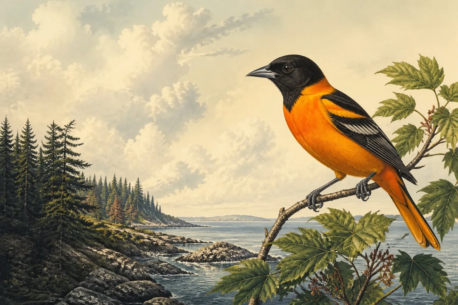 The orange birds of Maine and the brief window to find them