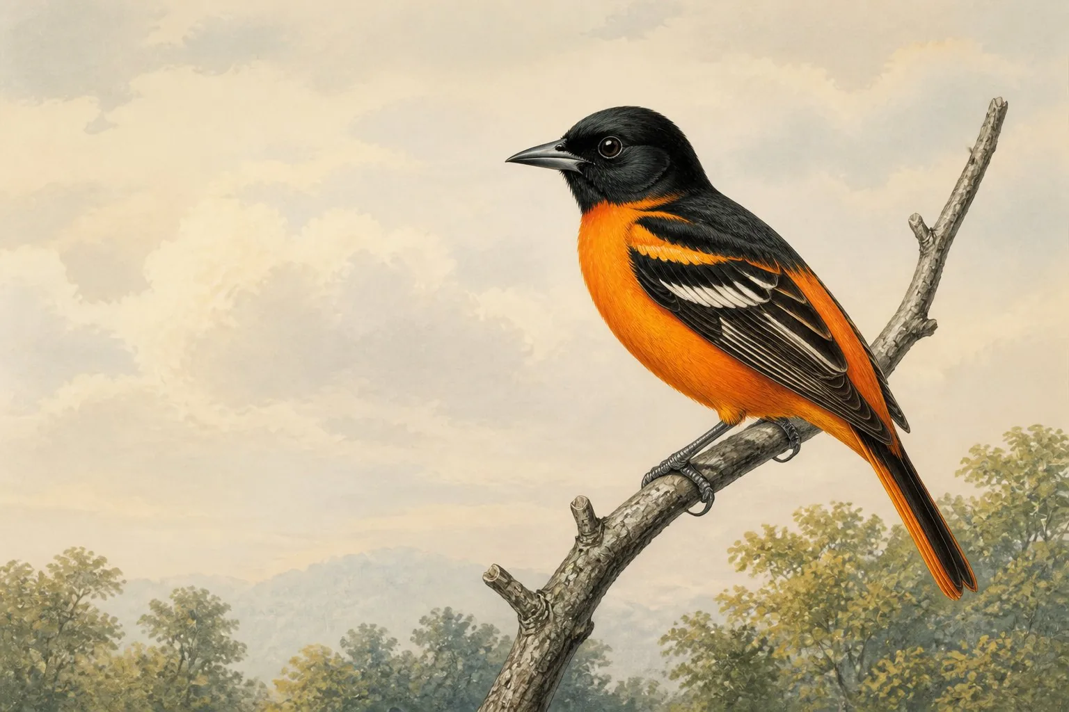 Orange Birds in Nevada