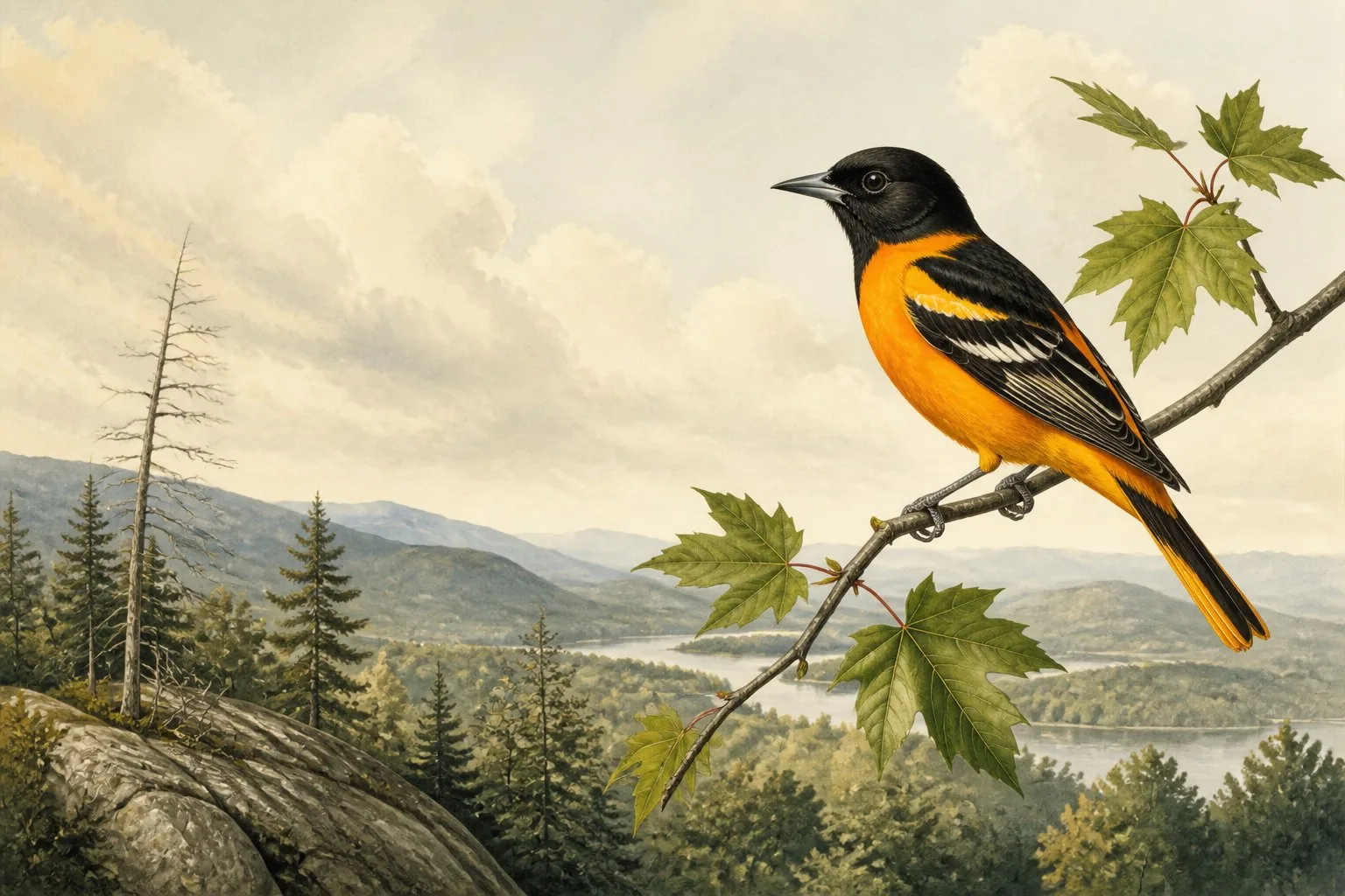 Orange Birds in New Hampshire