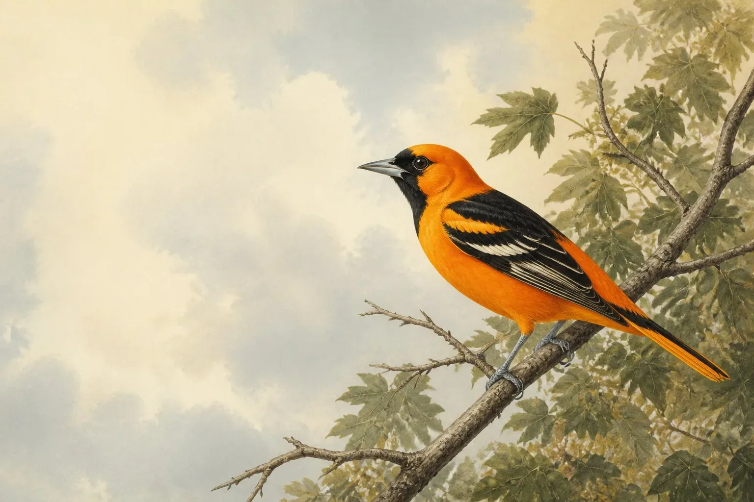 Orange Birds in North Dakota