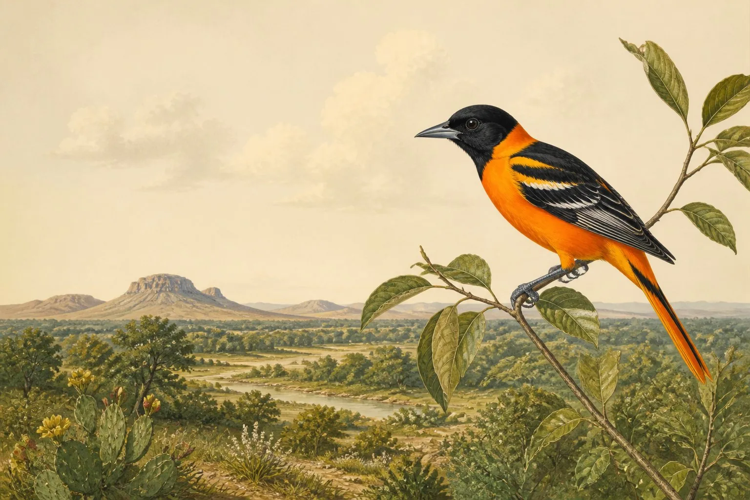 Orange birds in Texas: a field guide by region and season