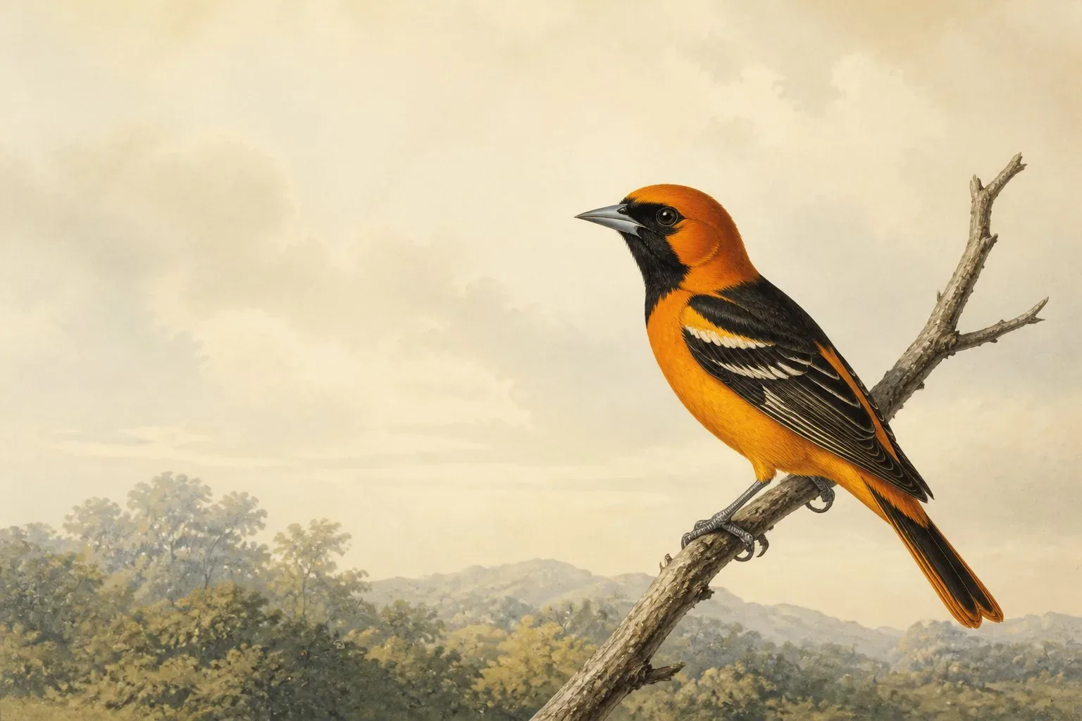 Orange Birds in Vermont