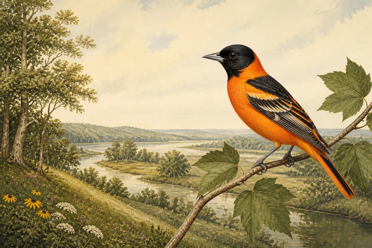 Orange Birds in Wisconsin