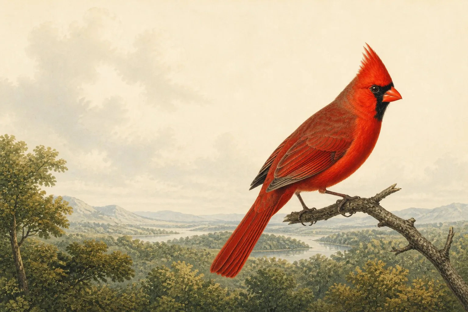 Red Birds in Illinois