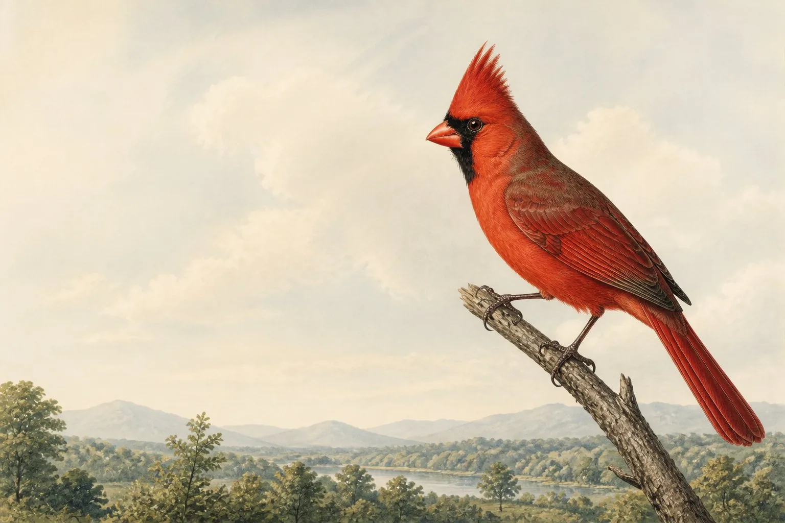 Red Birds in Indiana
