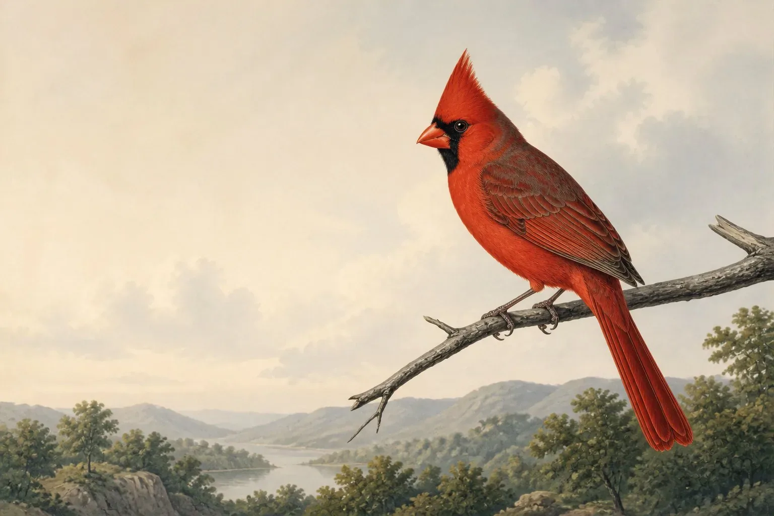 Red Birds in Iowa