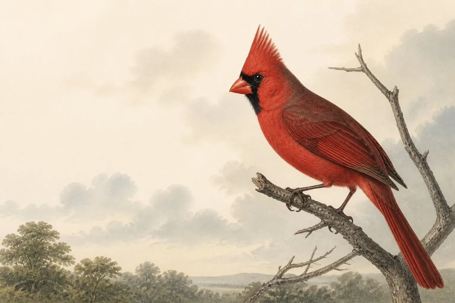 Red Birds in Maine