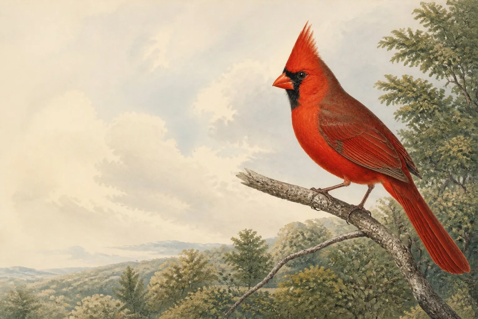 Red Birds in Massachusetts: Cardinal, Tanager, Finches, and the Winter Irruptives