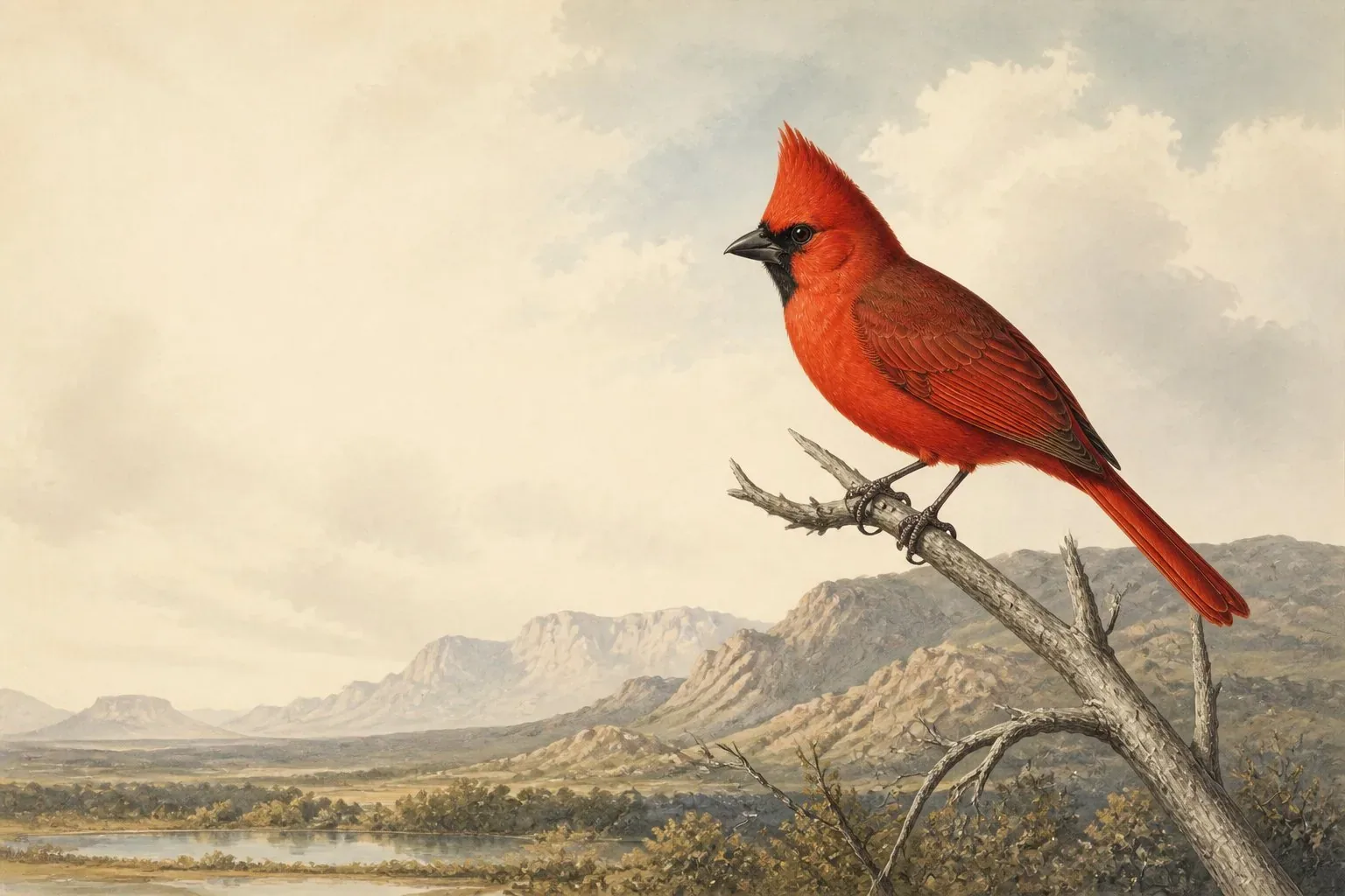 Red Birds in Michigan: Cardinal, Tanager, Finch, and the Boreal Irruptives