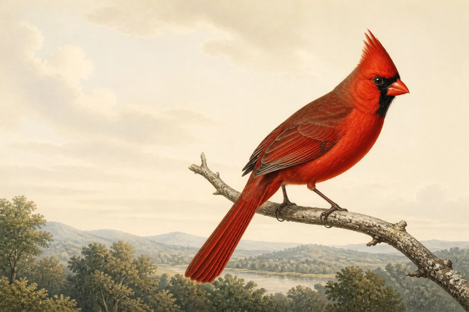 Red Birds in Nebraska