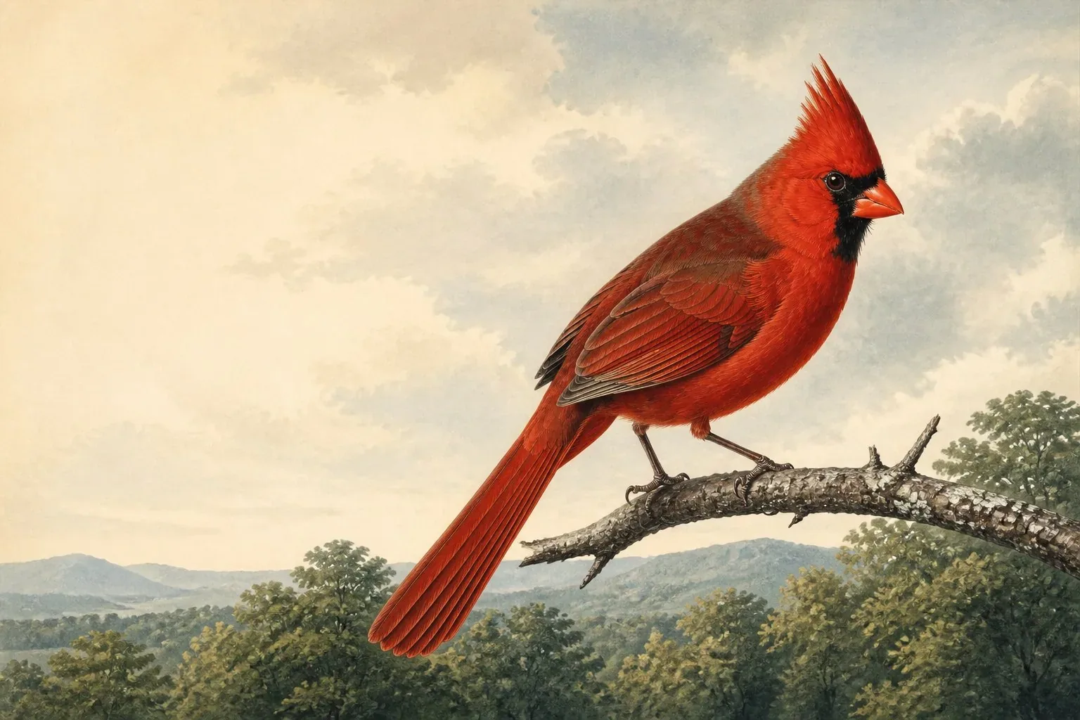Red Birds in New Mexico