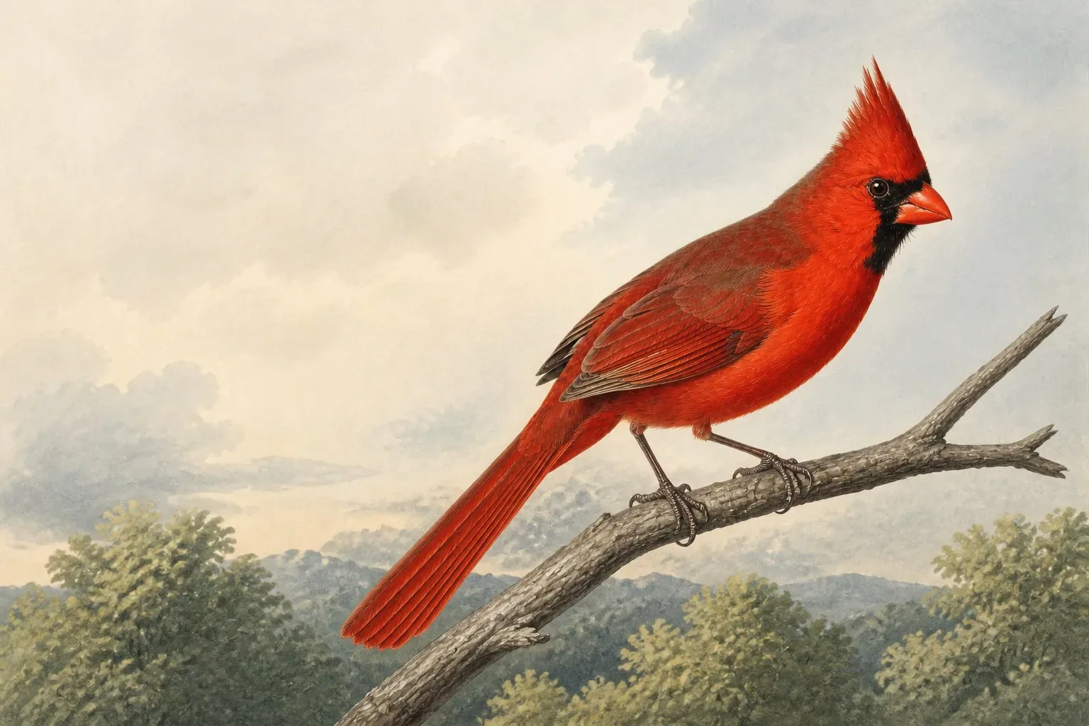 Red Birds in North America