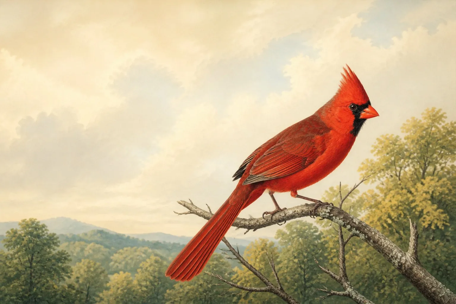 Red Birds in North Dakota