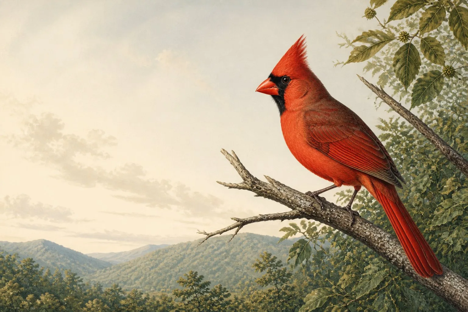 Red Birds in Oregon