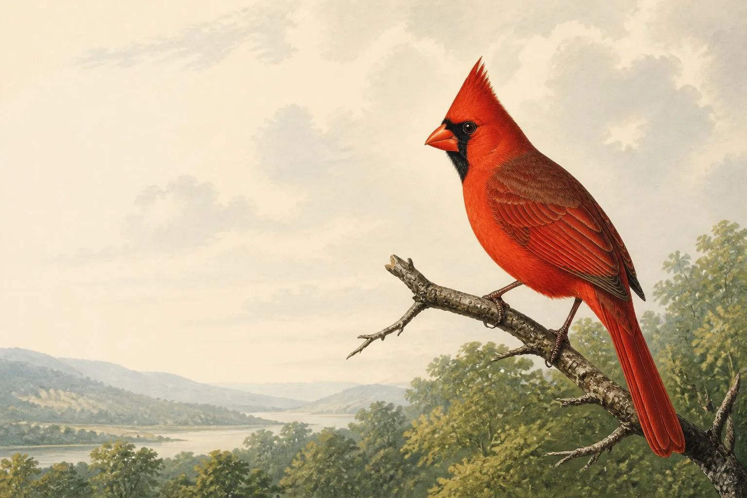 Red Birds in Tennessee: Cardinal, Tanager, and Finch