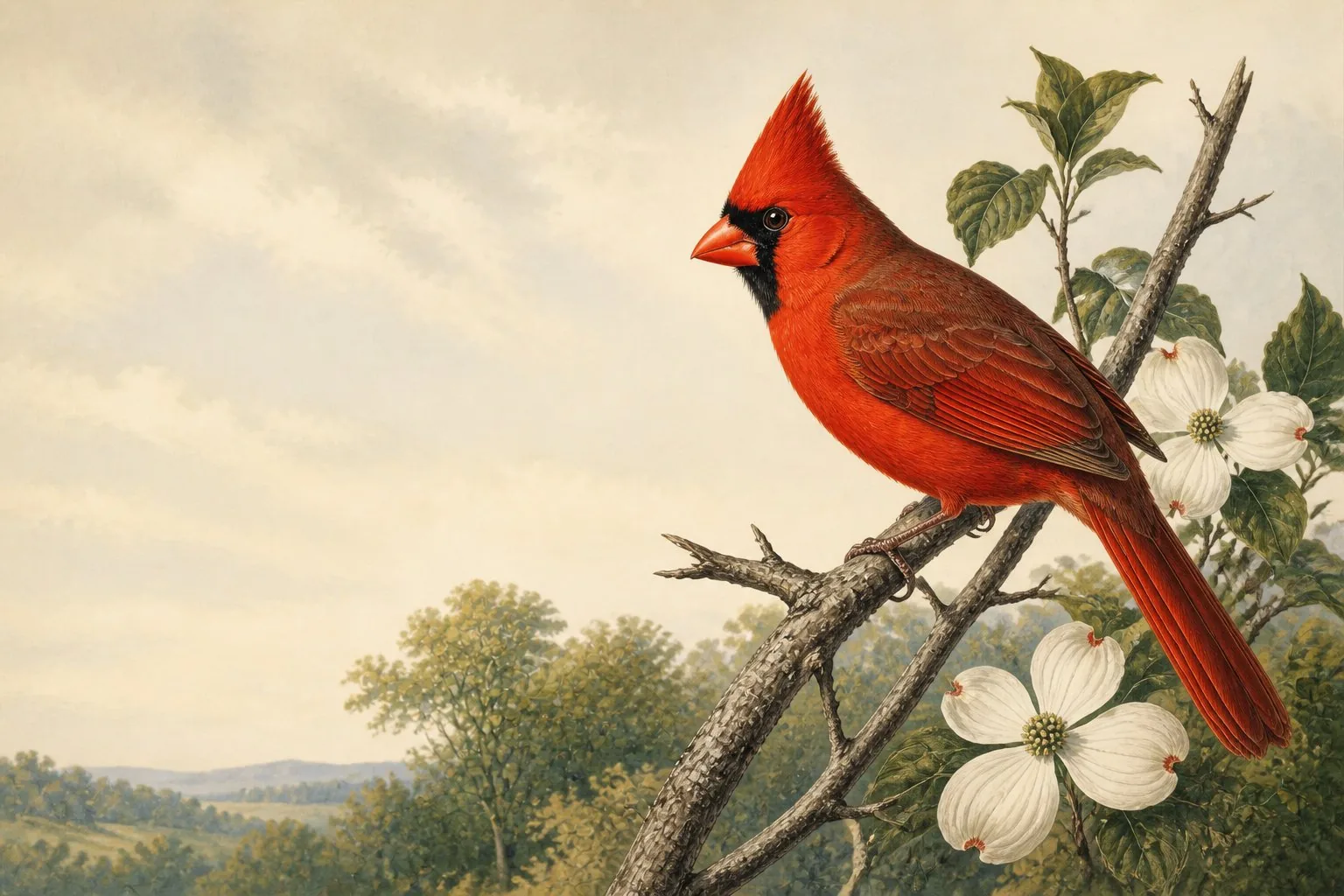 Red Birds in Vermont