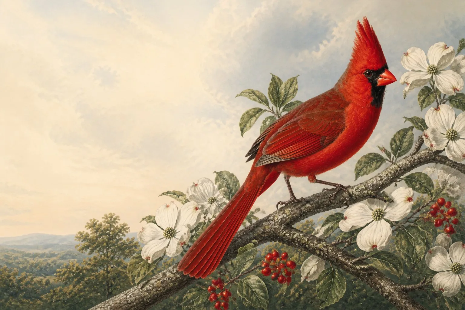 Where do cardinals sleep at night