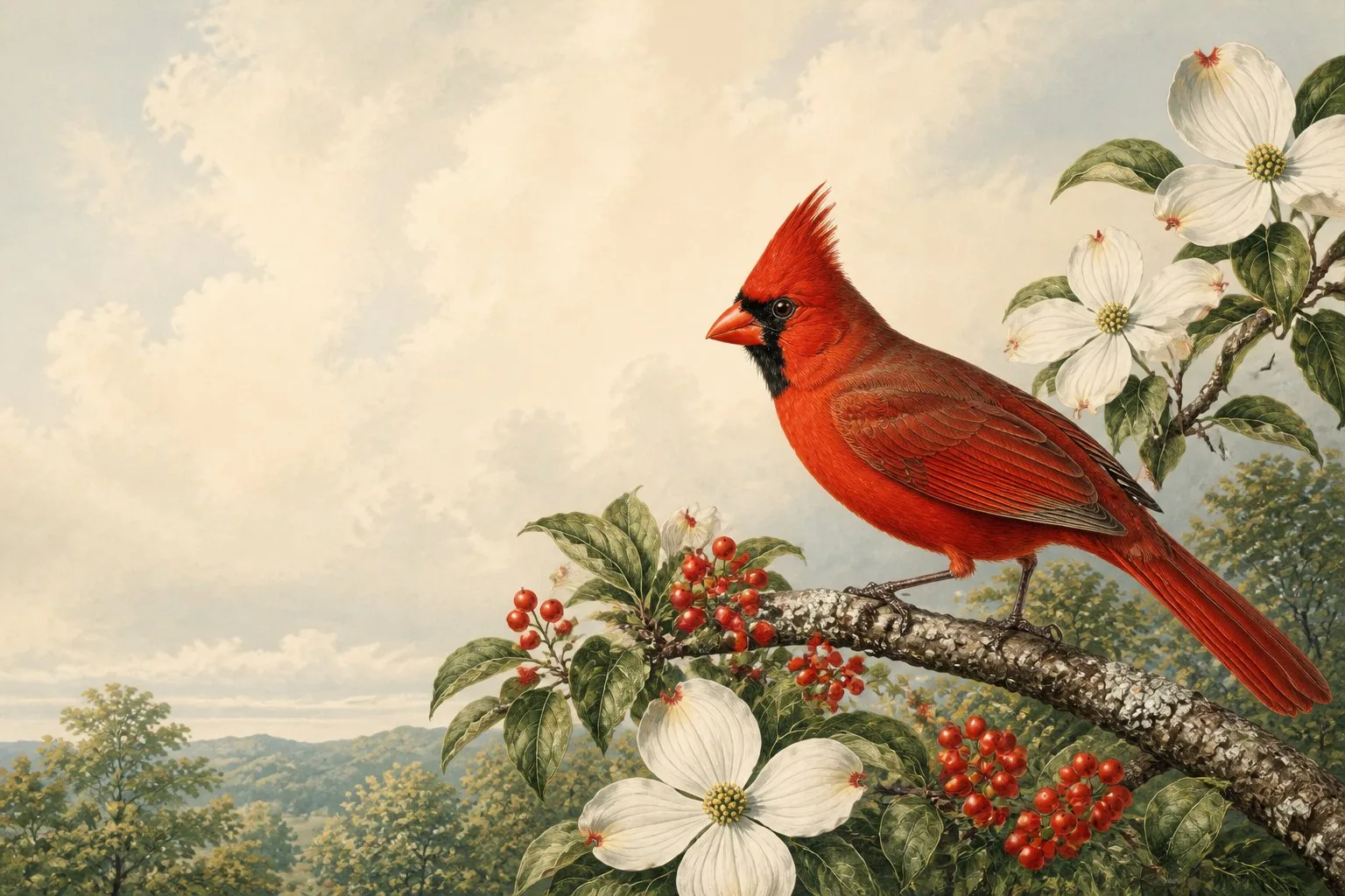 Why do cardinals come out in the snow?