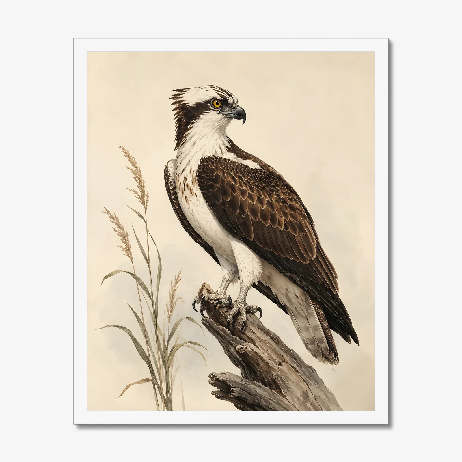 Osprey Print in a white frame