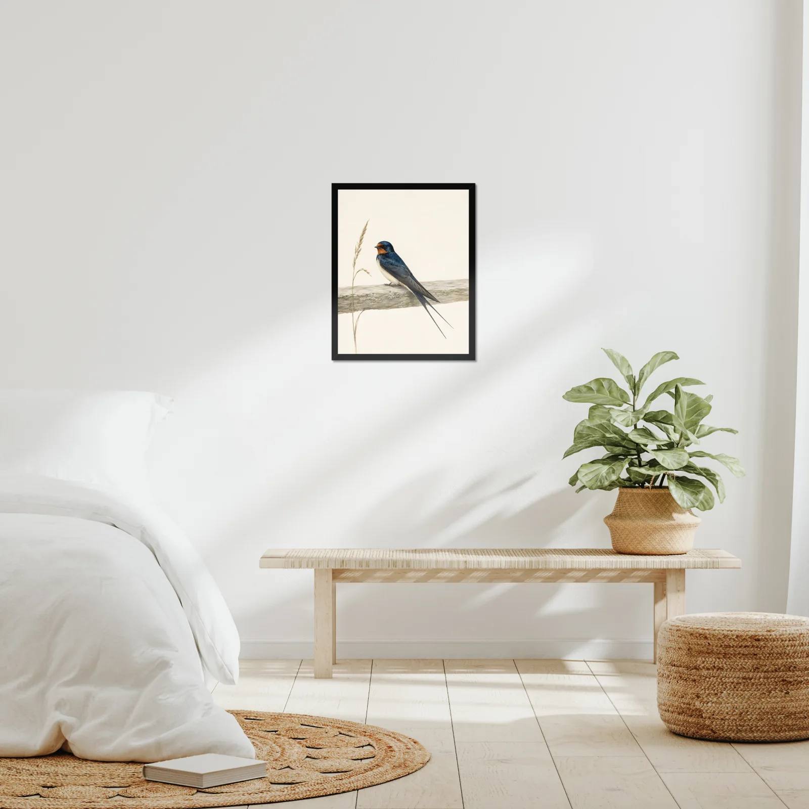Barn Swallow Print in a room setting, shown at 16x20 inches