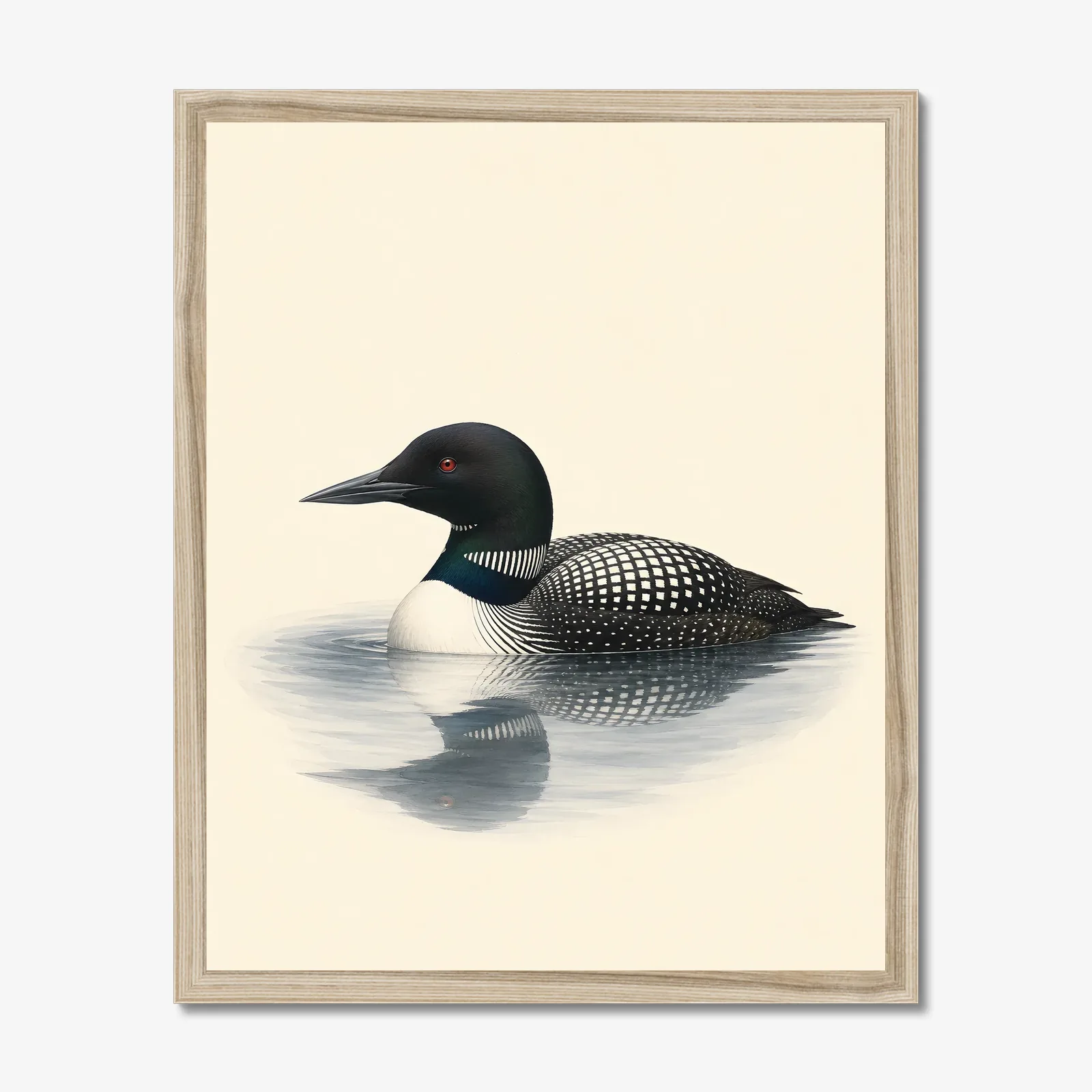 Common Loon Print shown as a fine-art print