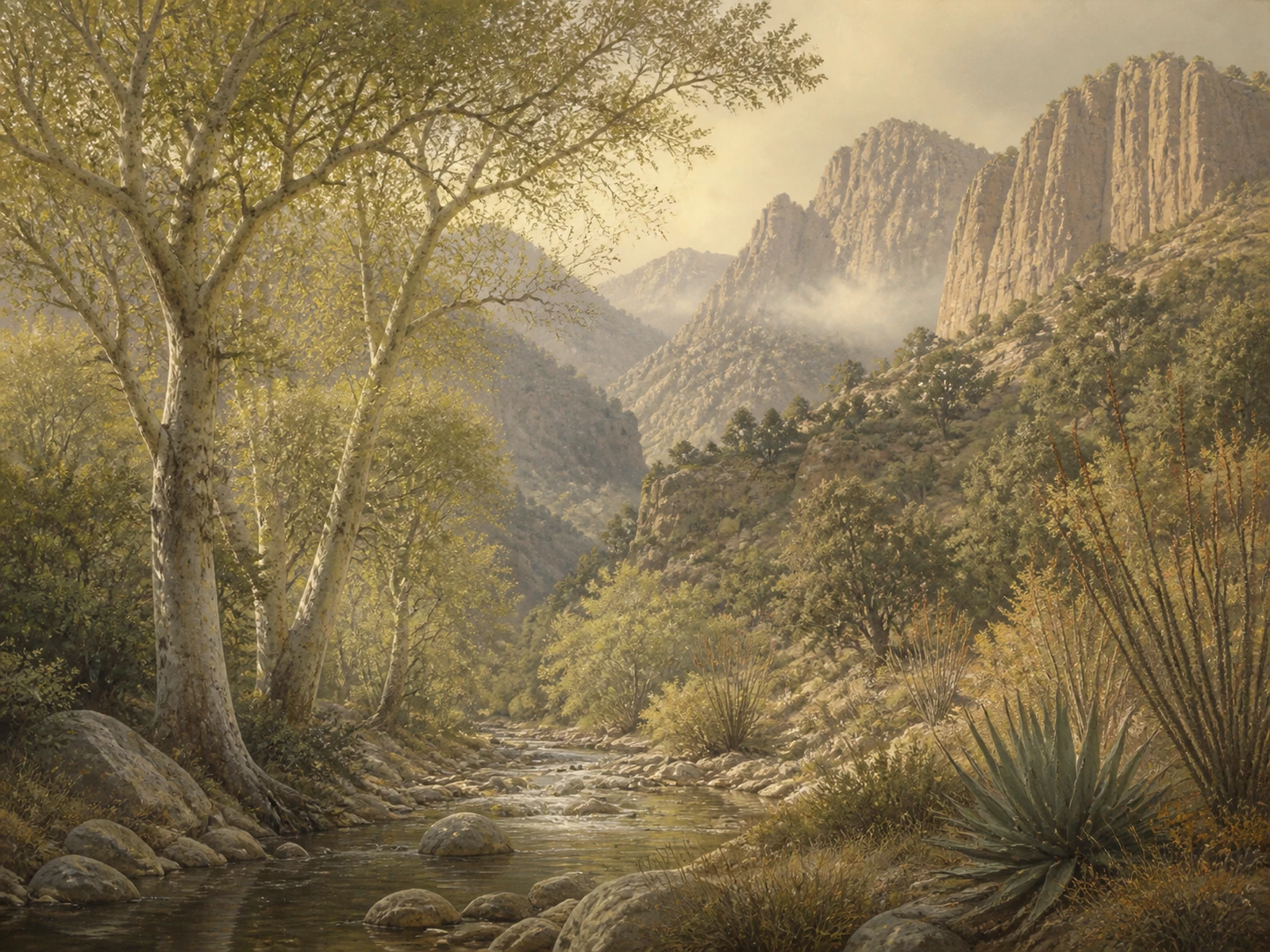 A painted landscape of Arizona bird habitat