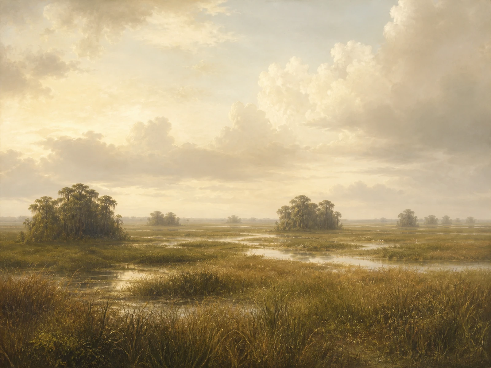A painted landscape of Florida bird habitat