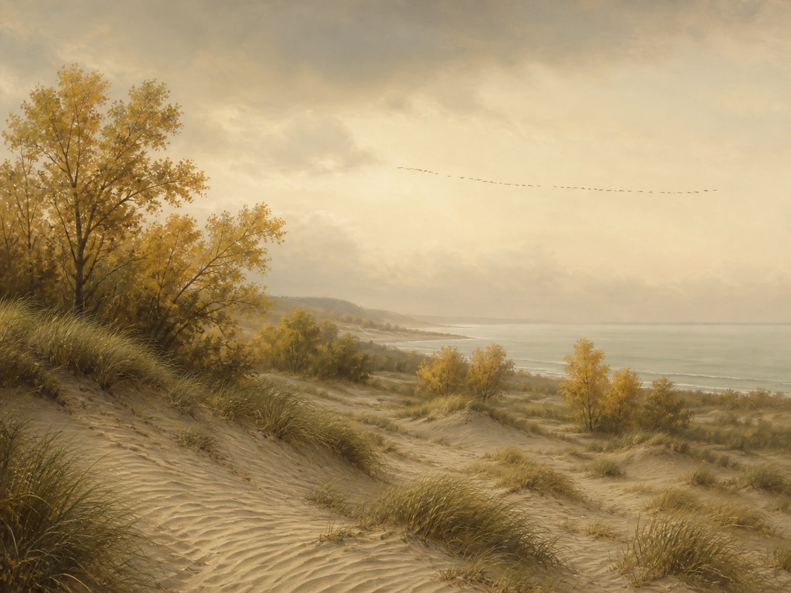 A painted landscape of Indiana bird habitat