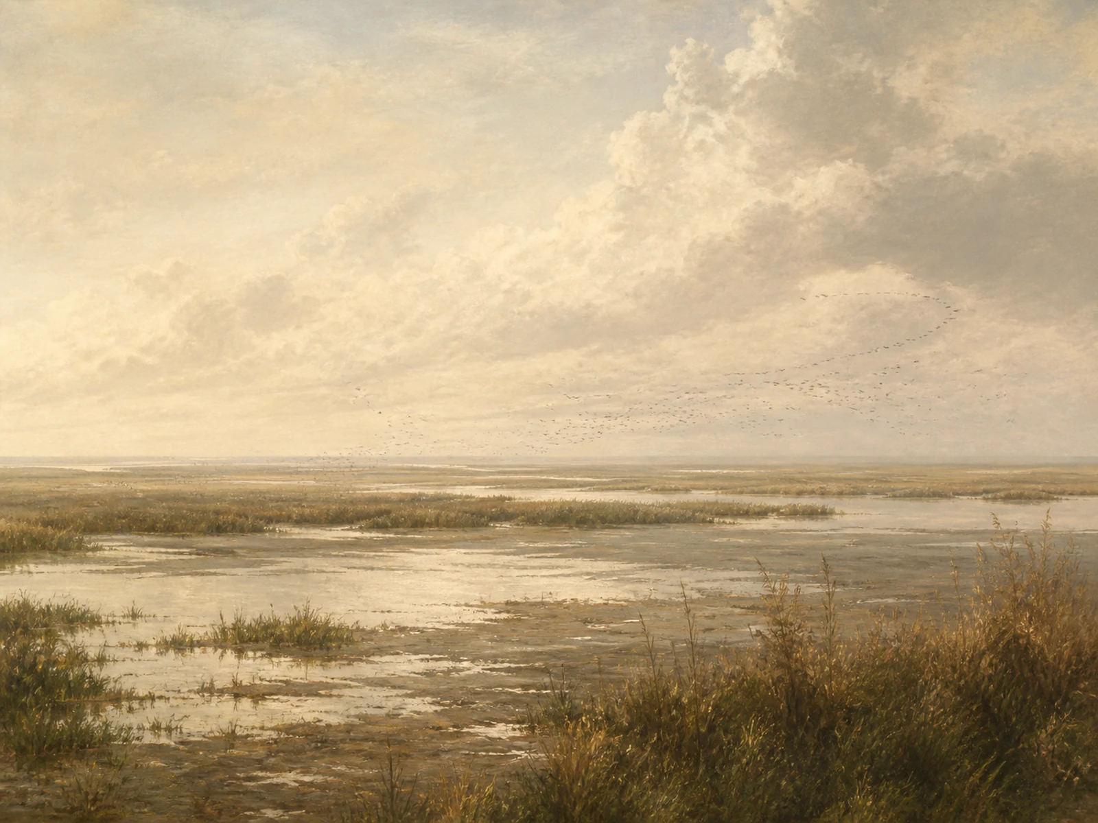 A painted landscape of Kansas bird habitat