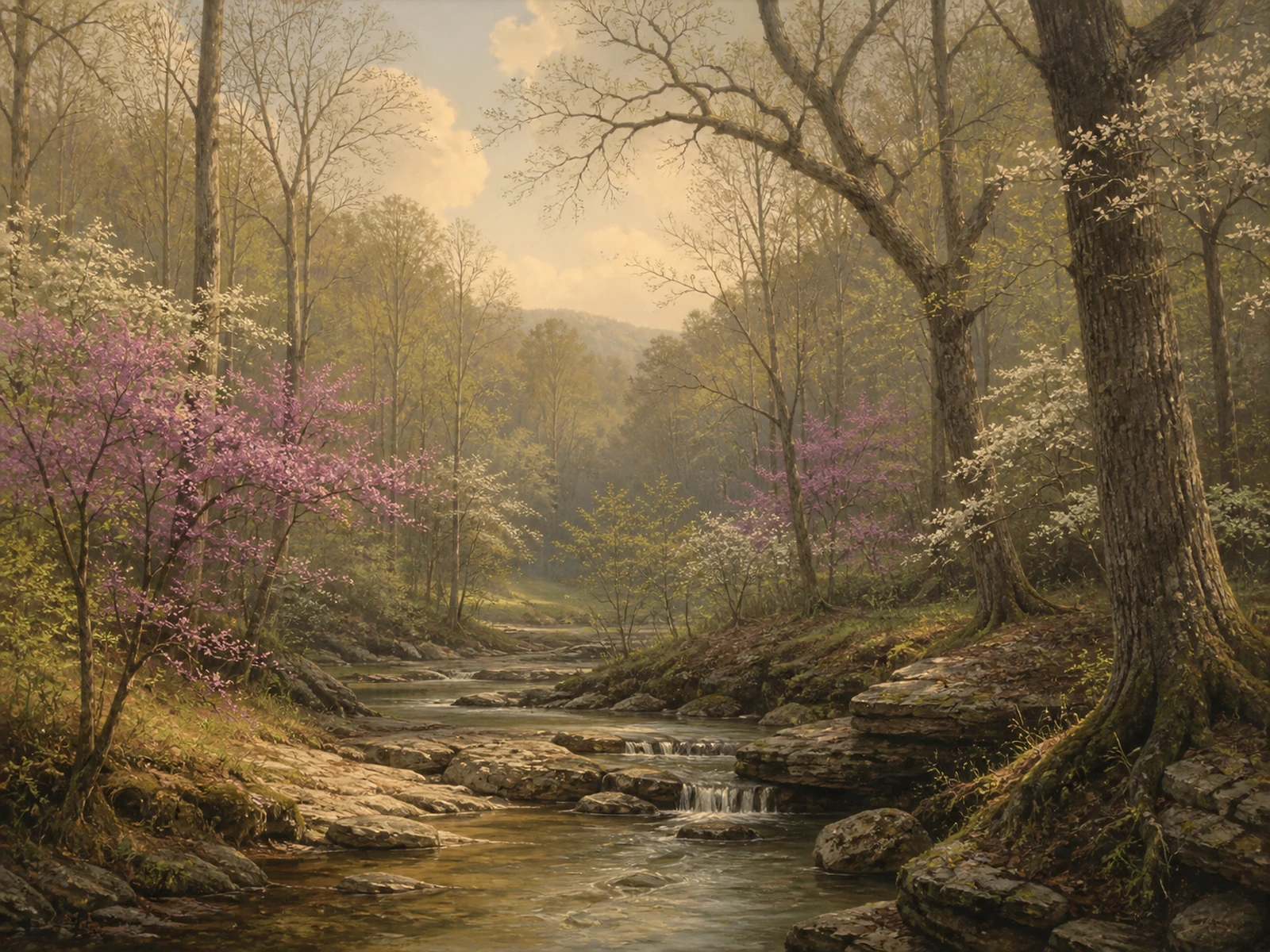 A painted landscape of Kentucky bird habitat