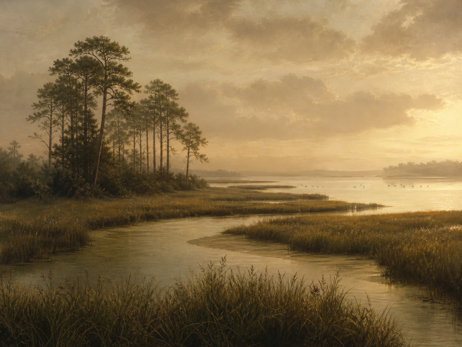 A painted landscape of Maryland bird habitat