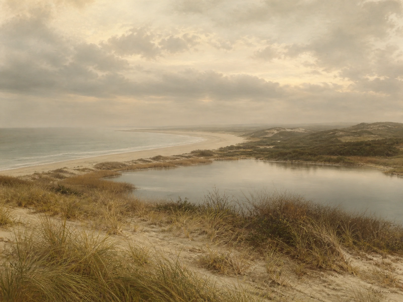 A painted landscape of Massachusetts bird habitat