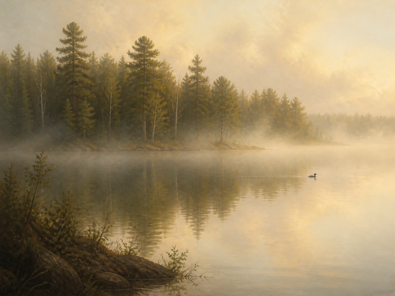 A painted landscape of Michigan bird habitat