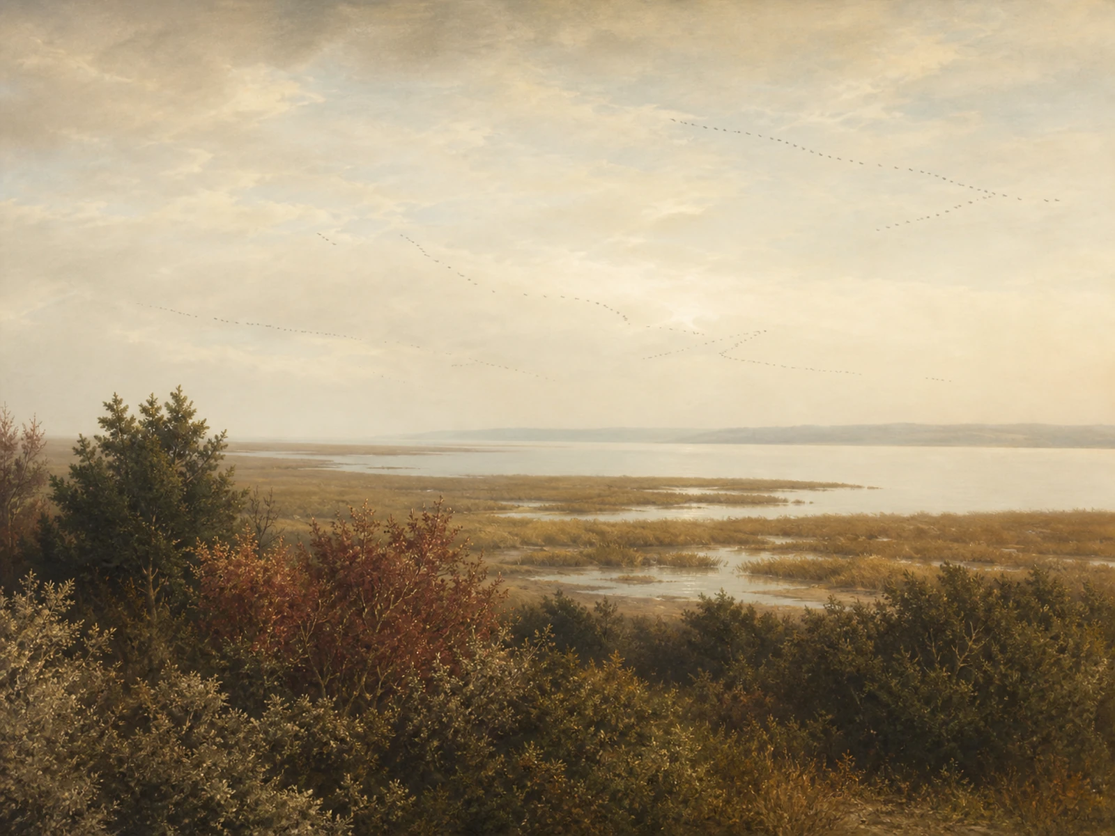 A painted landscape of New Jersey bird habitat
