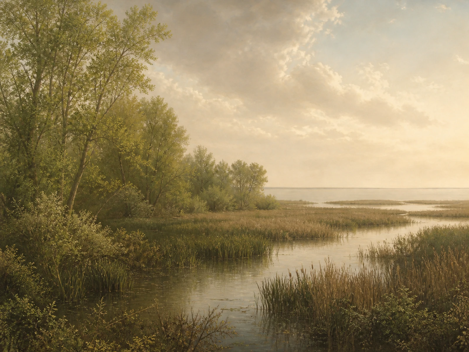 A painted landscape of Ohio bird habitat