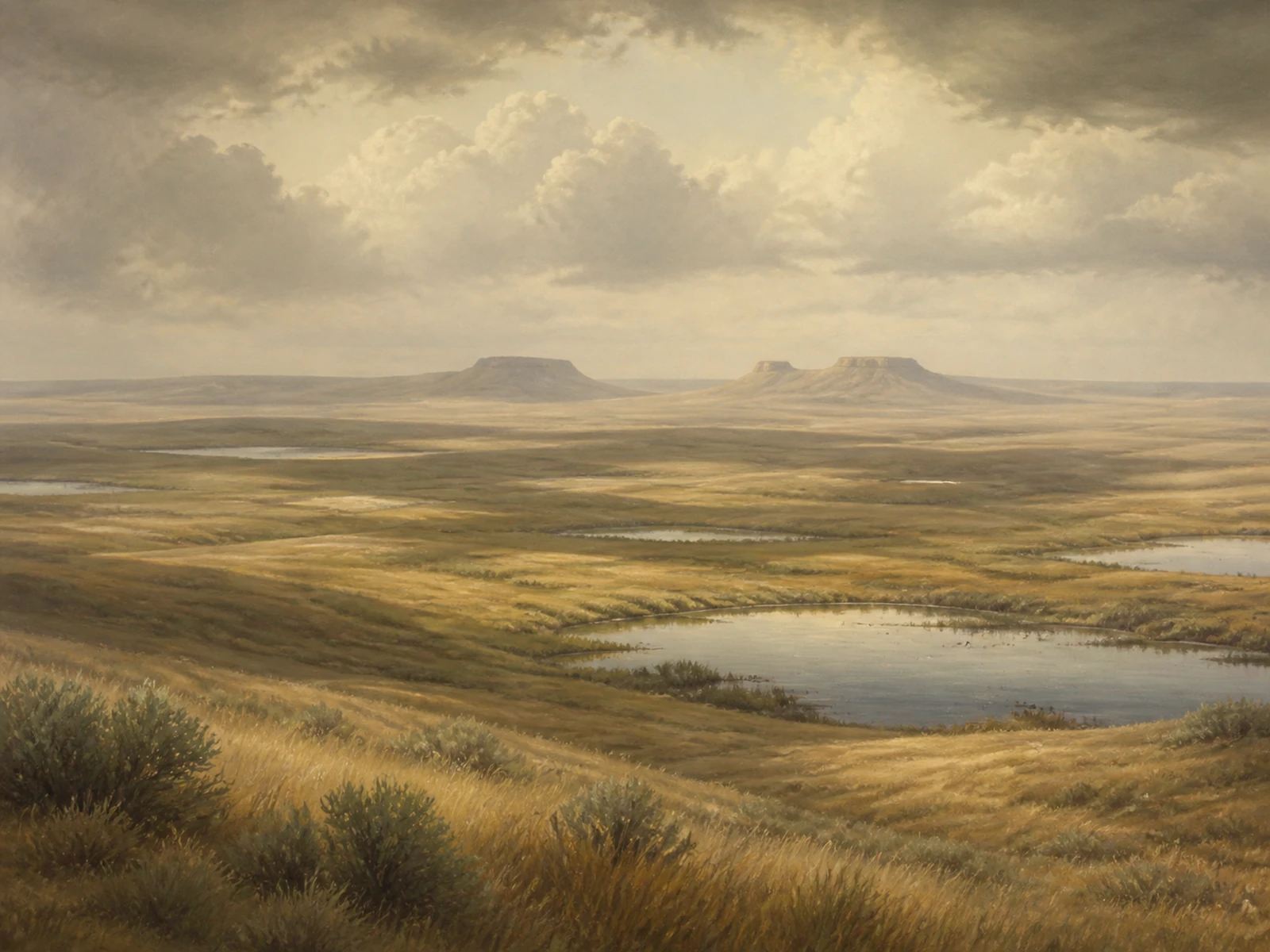 A painted landscape of South Dakota bird habitat