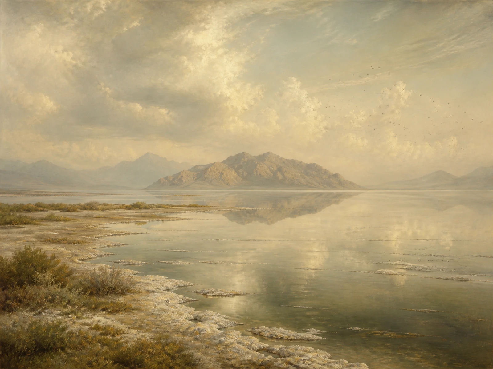 A painted landscape of Utah bird habitat